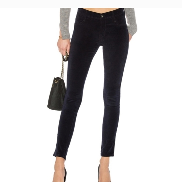 Revolve James Jeans Twiggy Corduroy Black Women's Pants ☆☆Flash Sale☆☆ - Picture 1 of 11